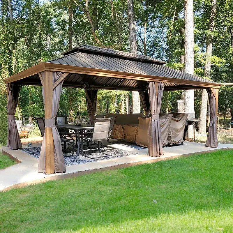 domi outdoor living hardtop gazebo#size_12'x20'